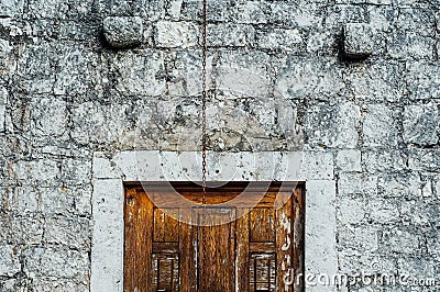 Still life. Old door of the wall Stock Photo