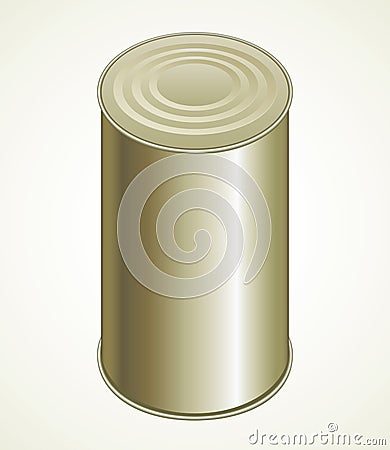 Still tin can. Vector drawing Vector Illustration