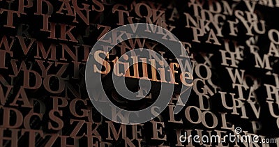 Stilllife - Wooden 3D rendered letters/message Stock Photo