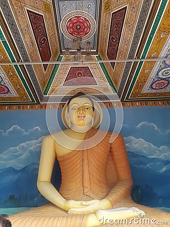 The Stillness Within: A Captivating Buddha Sculpture Stock Photo