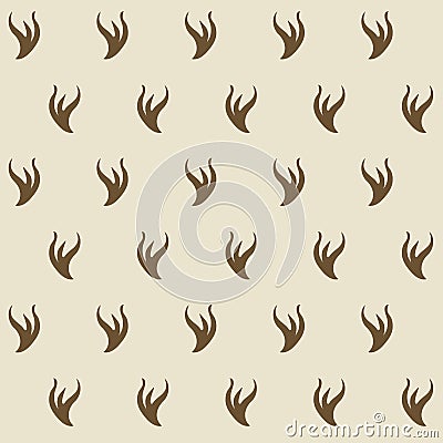 Stilyzed ermine fur seamless pattern. Vector Illustration