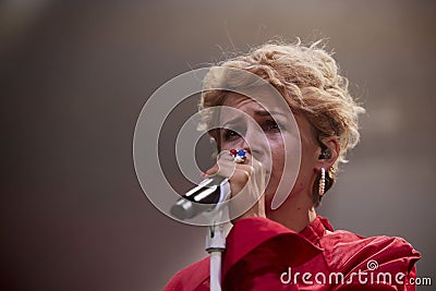stine bramsen singing at nibe festival Editorial Stock Photo