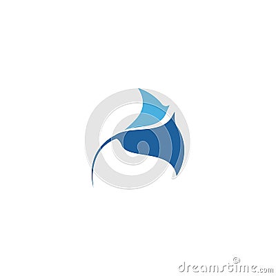 Stingray logo Vector Illustration