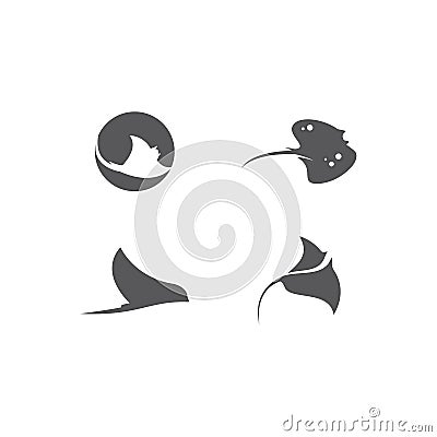 Stingray logo Vector Illustration