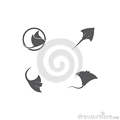 Stingray logo Vector Illustration