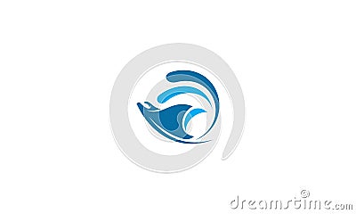 Stingray logo vector icon Vector Illustration