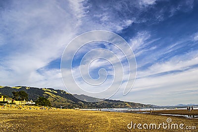 Stinson Beach in Northern California Stock Photo