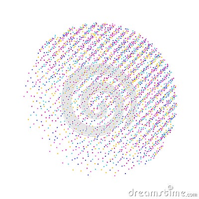 Stipple dots effect abstract background. Vector Illustration