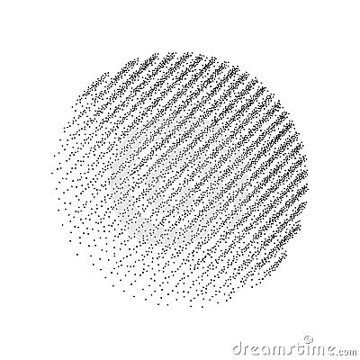 Stipple dots effect abstract background. Vector Illustration