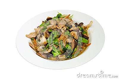 Stir-fried mixed vegetables. Stock Photo