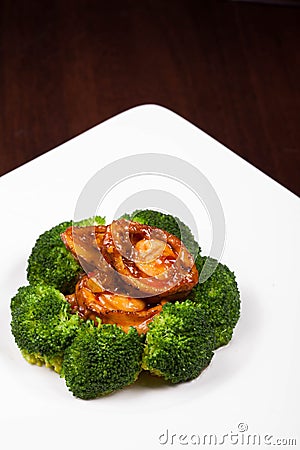 Stir-fried Mushrooms Stock Photo