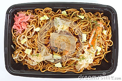 Stir fried noodle yakisoba Stock Photo