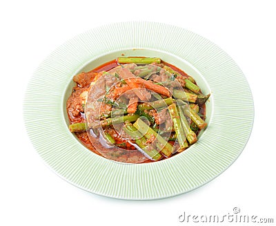 Stir fried variety of vegetables , Thai style food Stock Photo