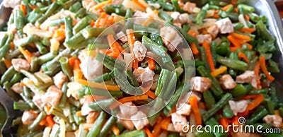 stir-fry healthy vegetables good for digestion Stock Photo