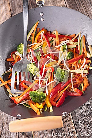 Stir fry vegetables Stock Photo