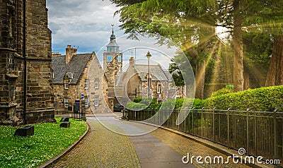 King`s and Queen`s Knot in Stirling, Scotland. Stock Photo