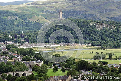 Stirling, Wallace Monument Stock Photo