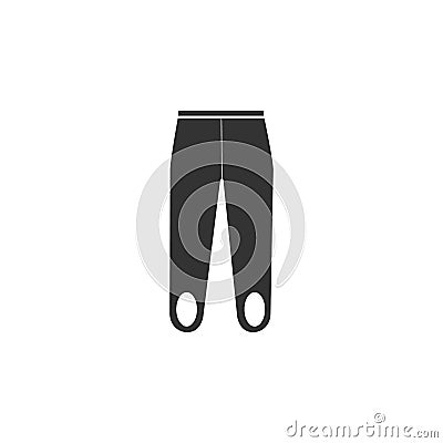 stirrup jeans icon. Element of jeans icon for mobile concept and web apps. Glyph stirrup jeans icon can be used for web and mobile Stock Photo