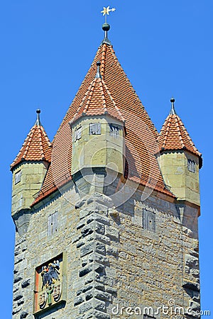 Stoberleinsturm, Rothenburg o.d. Tauber, Germany Stock Photo