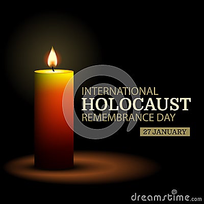 Holocaust remembrance day Vector Illustration