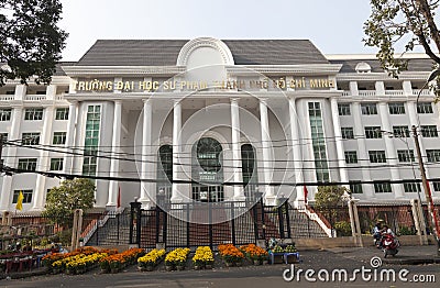 Stock exchange building in Ho Chi Minh Editorial Stock Photo