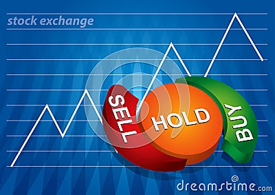 Stock exchange charts Vector Illustration