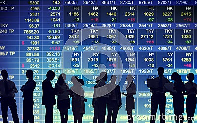 Stock Exchange Market Trading Concepts Stock Photo