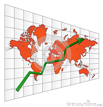 Stock graph Vector Illustration