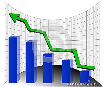 Stock graph Stock Photo