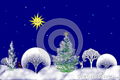 Stock Illustration of Christmas Day Cartoon Illustration