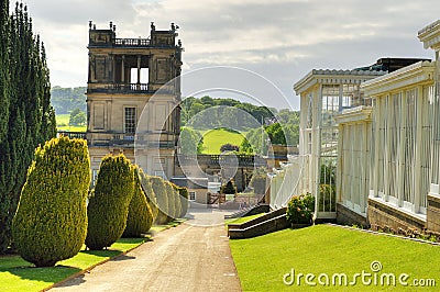 Stock image of Chatsworth House, Derbyshire, Britain Editorial Stock Photo