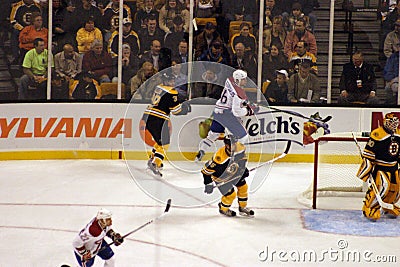 Stock image of Ice Hockey Game at Boston Editorial Stock Photo
