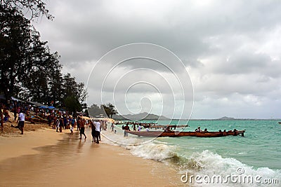 Stock image of Maunalua Bay, Oahu, Hawaii Editorial Stock Photo