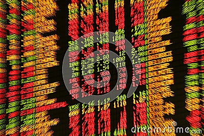 Stock market Editorial Stock Photo