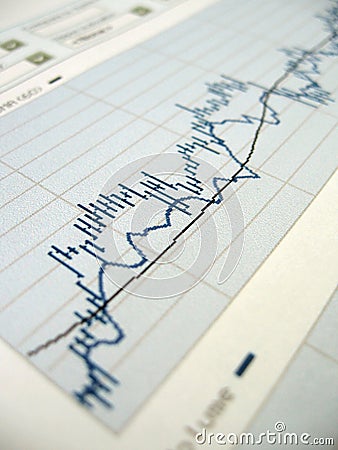 Stock market analysis Stock Photo