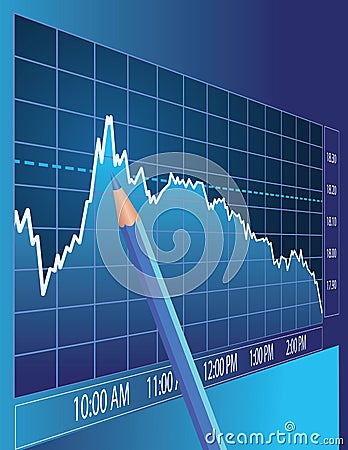 Stock market analysis Vector Illustration