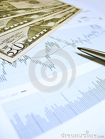 Stock market analysis Stock Photo