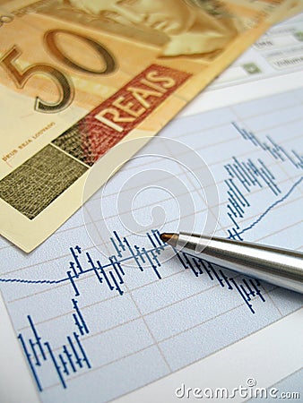 Stock market analysis Stock Photo