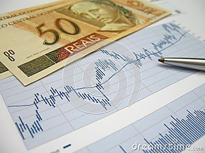 Stock market analysis Stock Photo