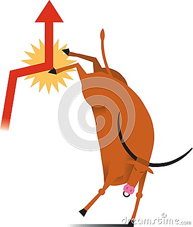 Stock market bull Vector Illustration