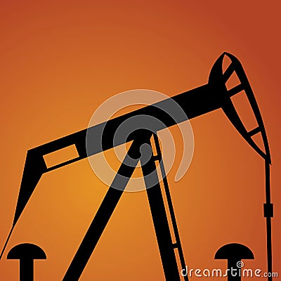 Stock market Concept of growing oil prices and oil pump jacks refinery industry. Oil war concept. photo banner for website header Vector Illustration