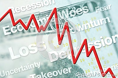 Stock Market Crash Stock Photo