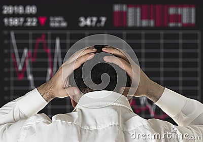 Stock market crash Stock Photo