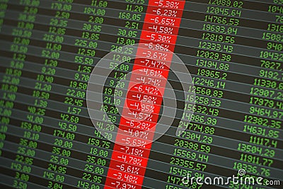 Stock market crash, panic concept. Stock Photo