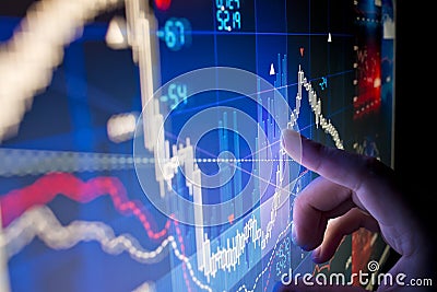 Stock Market Data Stock Photo