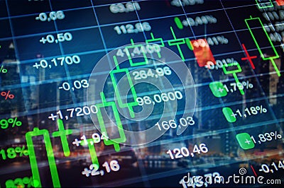 Stock market, Economy background Stock Photo