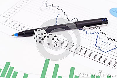 The Stock Market Gamble Stock Photo