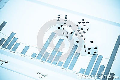 Stock Market Gamble Stock Photo