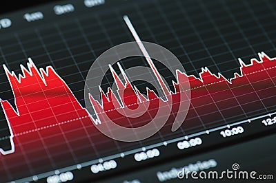 Stock market graph Stock Photo