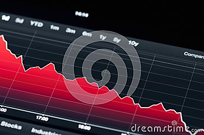 Stock market graph Stock Photo